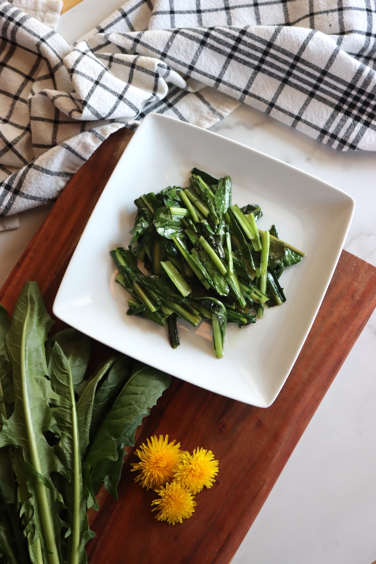 Cooked Dandelion Greens
