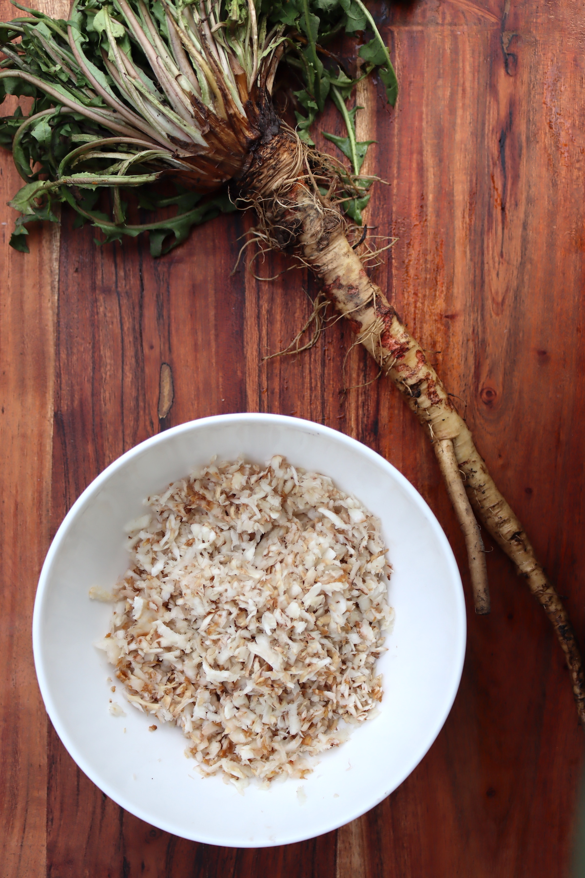 Grated Dandelion Root