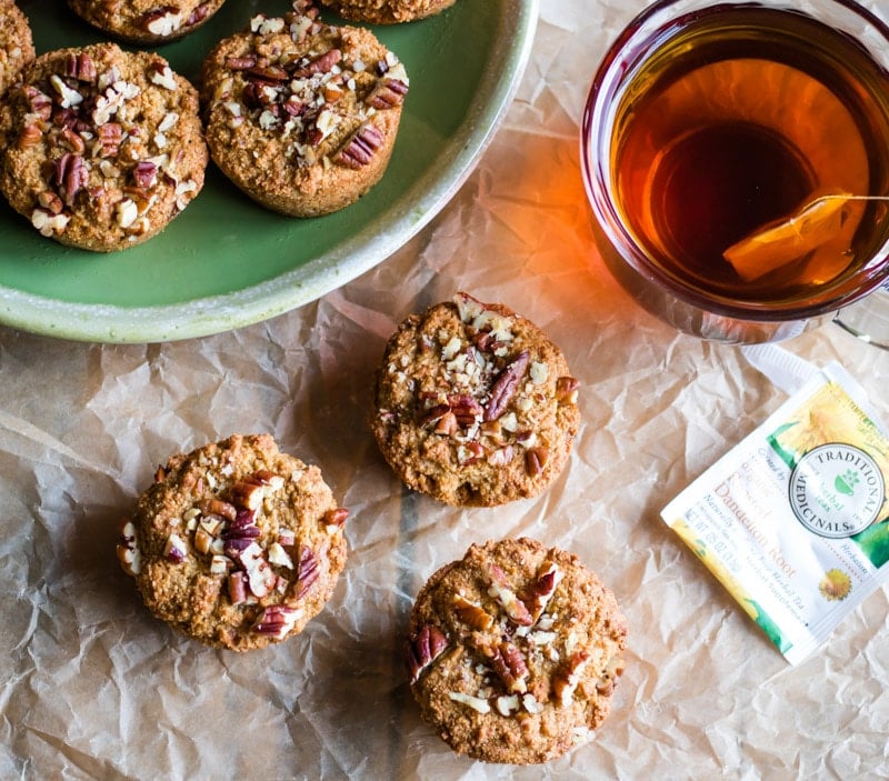 Roasted Dandelion Root Muffins