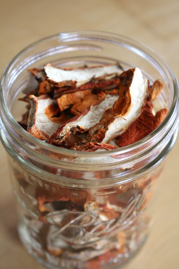 A jar of our own Dehydrated Lobster Mushrooms
