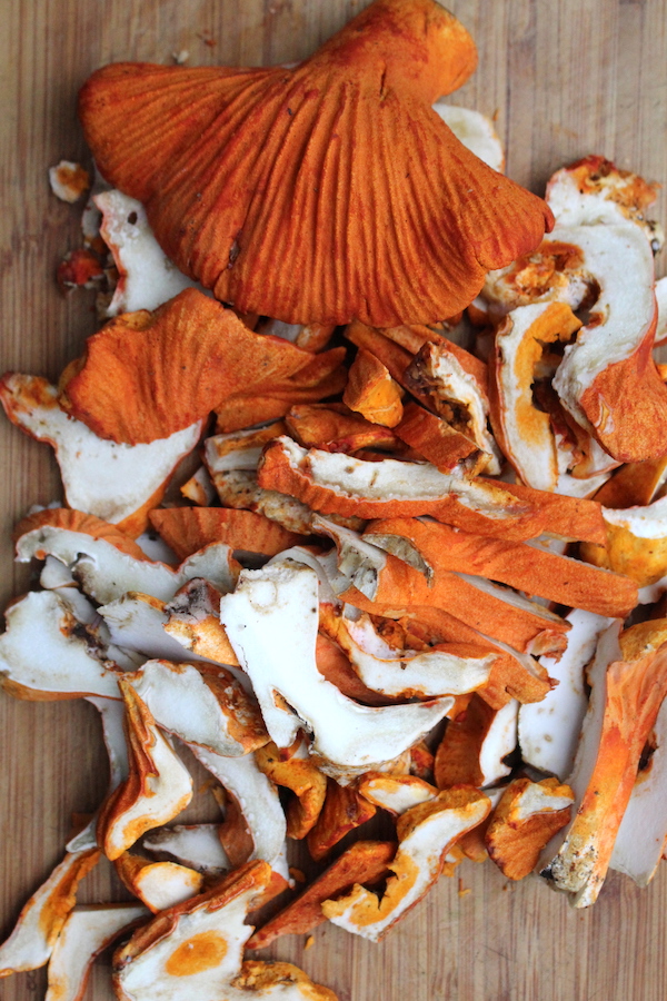 Sliced Lobster Mushrooms
