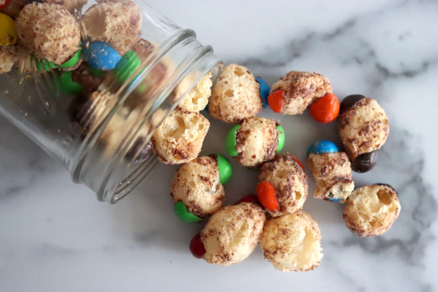 Freeze Dried Caramel M&Ms Jar