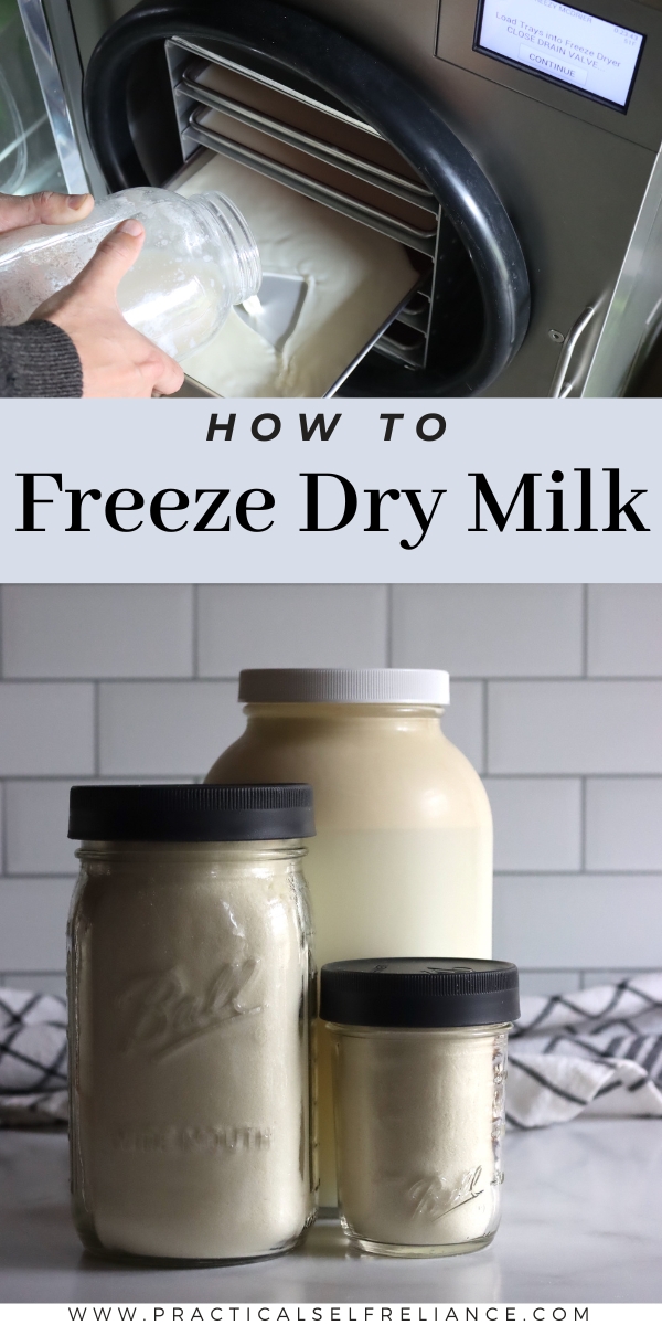 How to Freeze Dry Milk