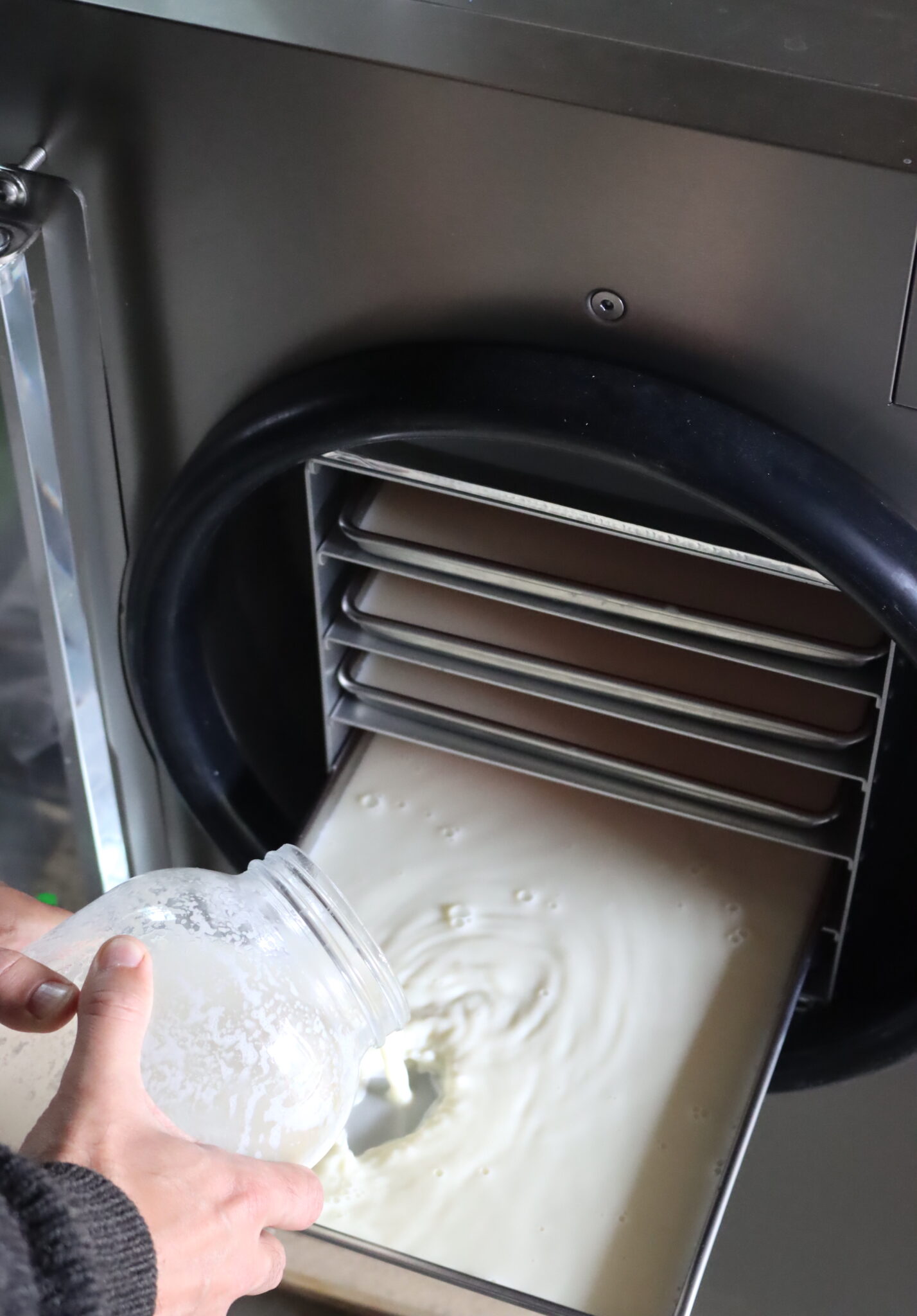 Milk in Freeze Dryer