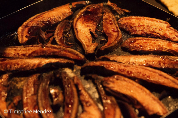 Beefsteak Mushrooms on a Pan
