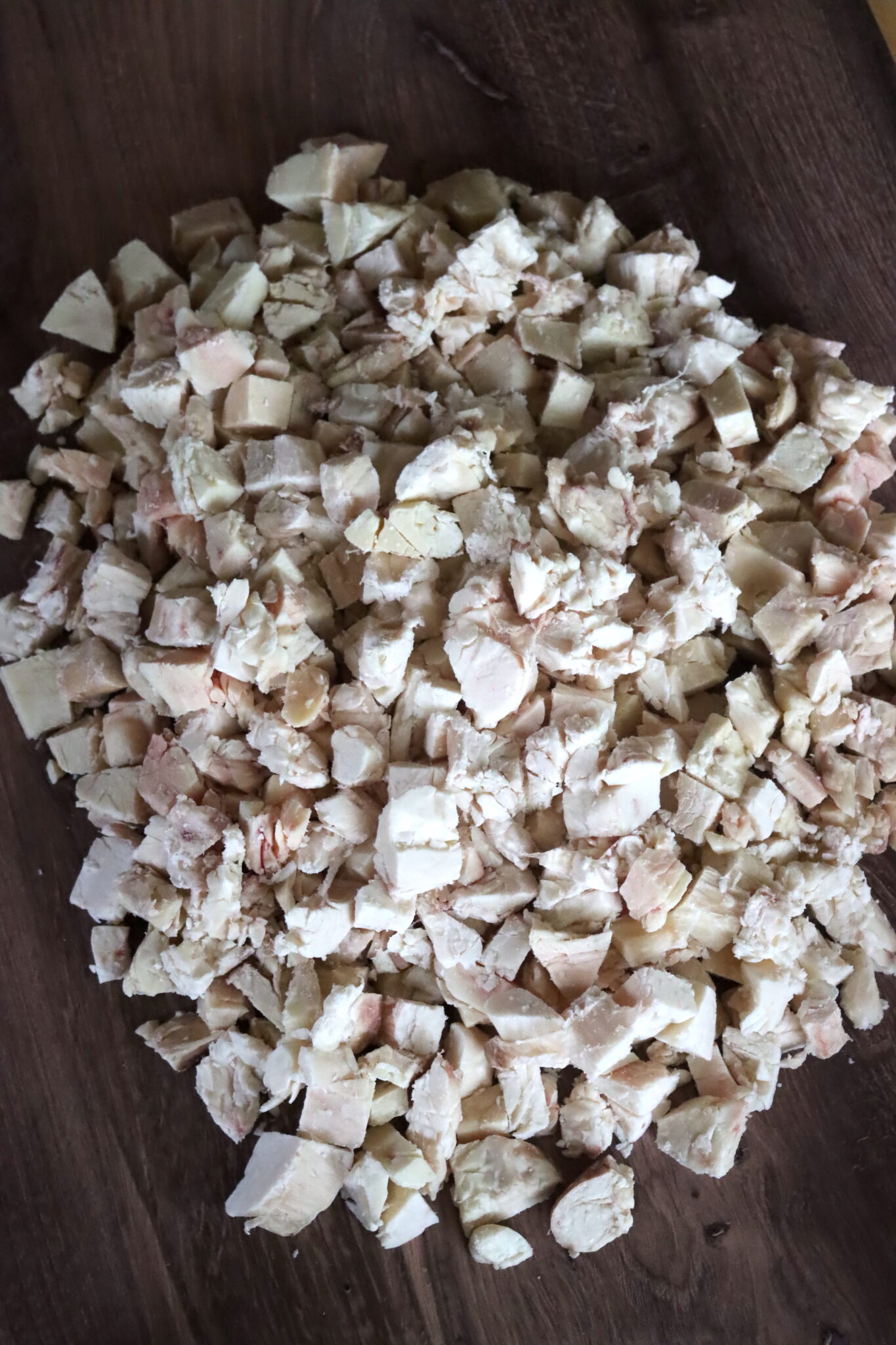 Chopped Suet for rendering