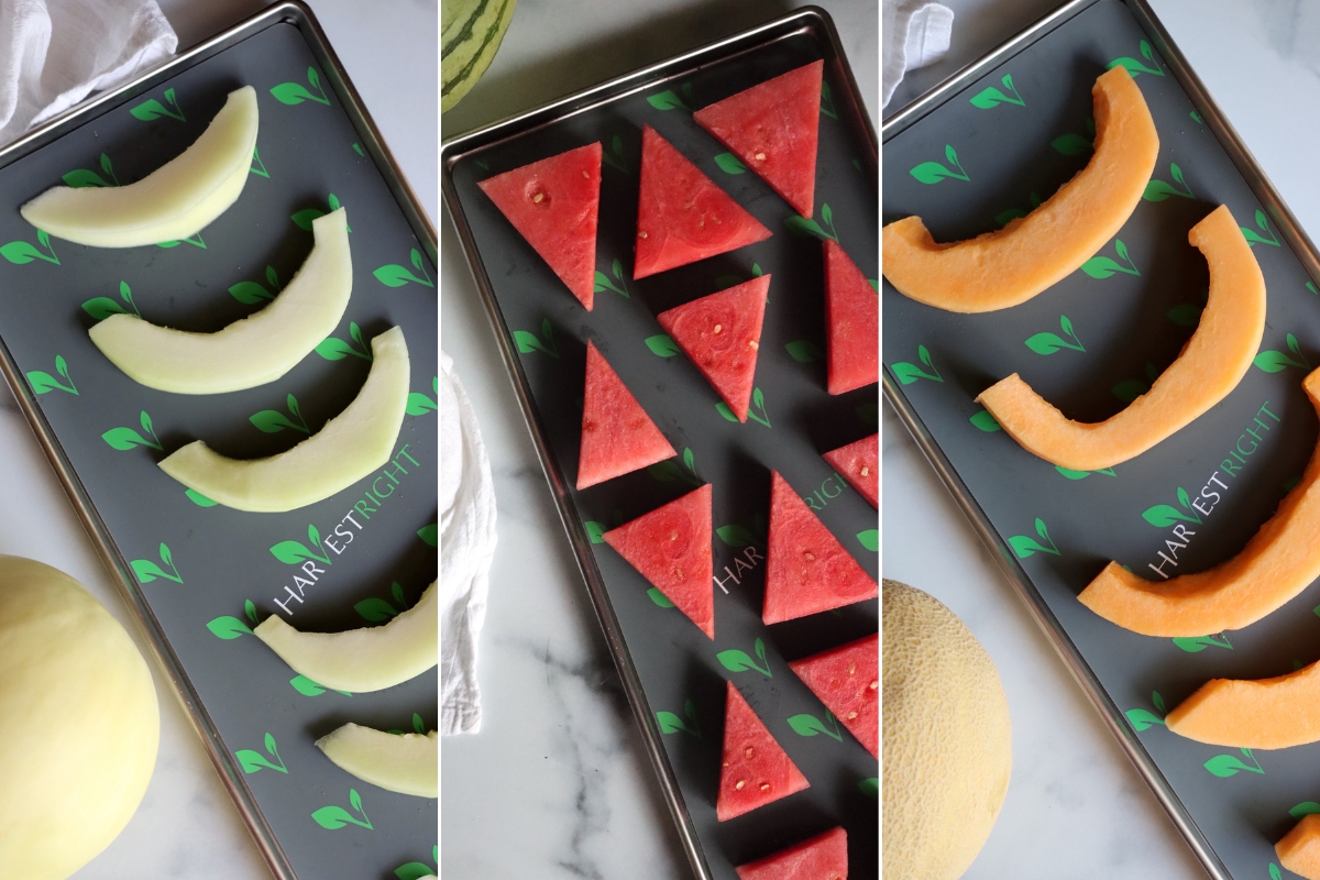 Preparing Melons for Freeze Drying