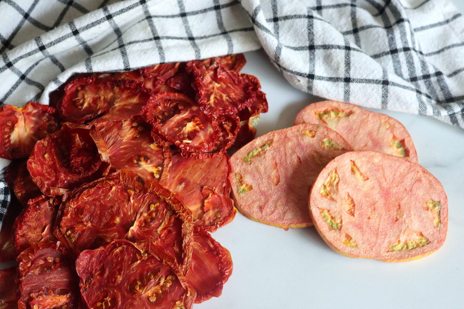 Freeze Dried v. Dehydrated Tomatoes