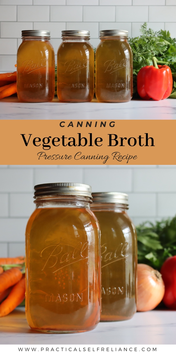 Pressure Canning Vegetable Broth