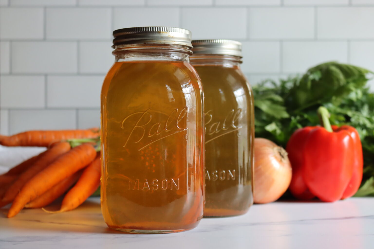Canning Homemade Vegetable Broth