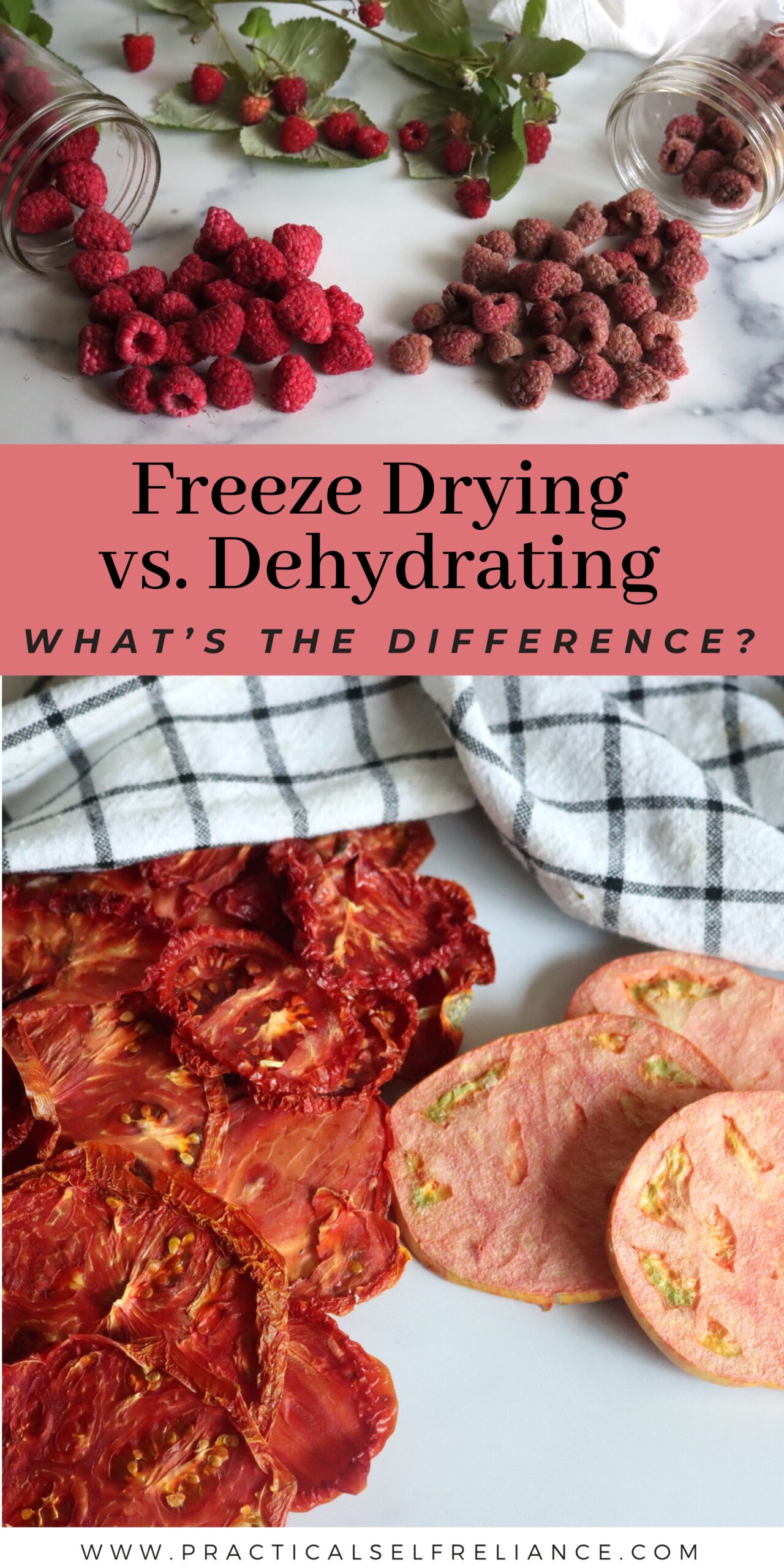 Freeze Drying Vs. Dehydrating