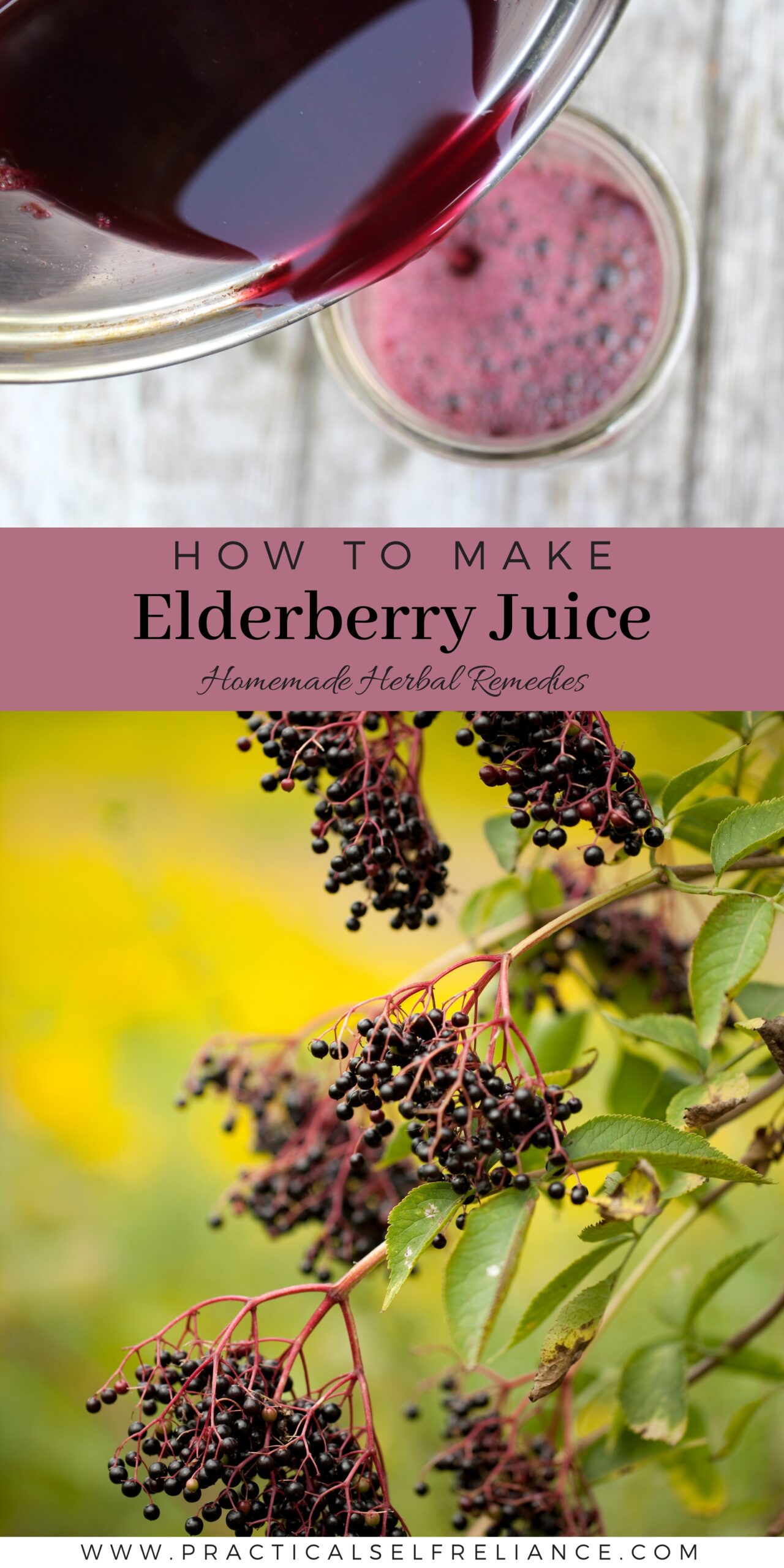 How to Make Elderberry Juice