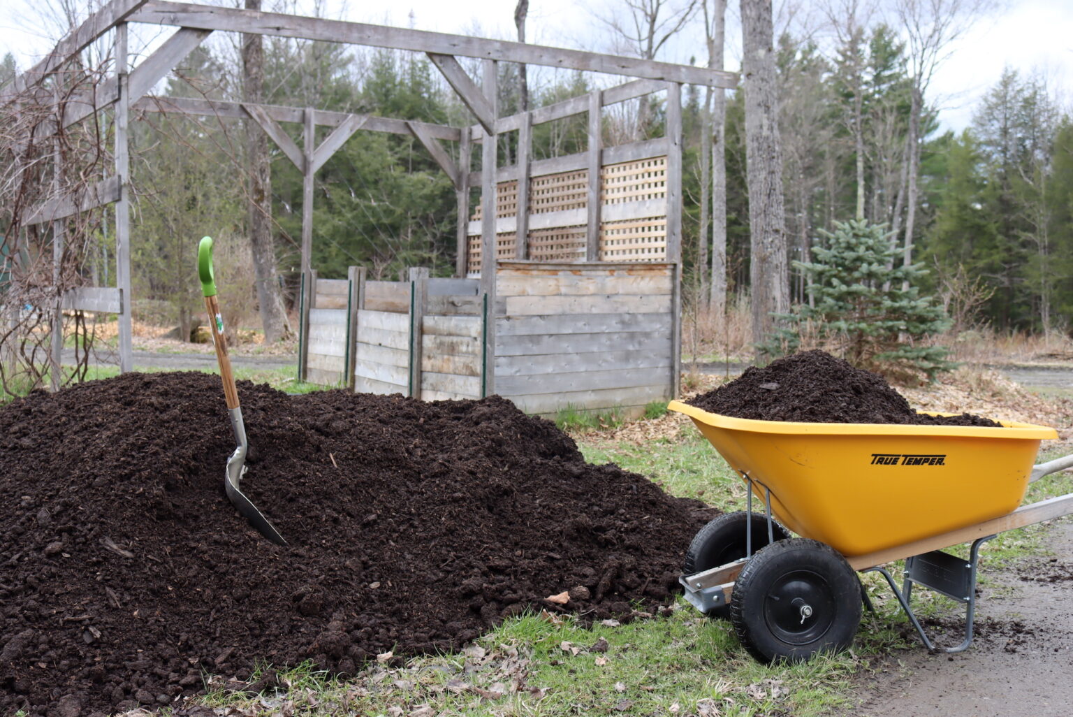 Spring Compost Pile