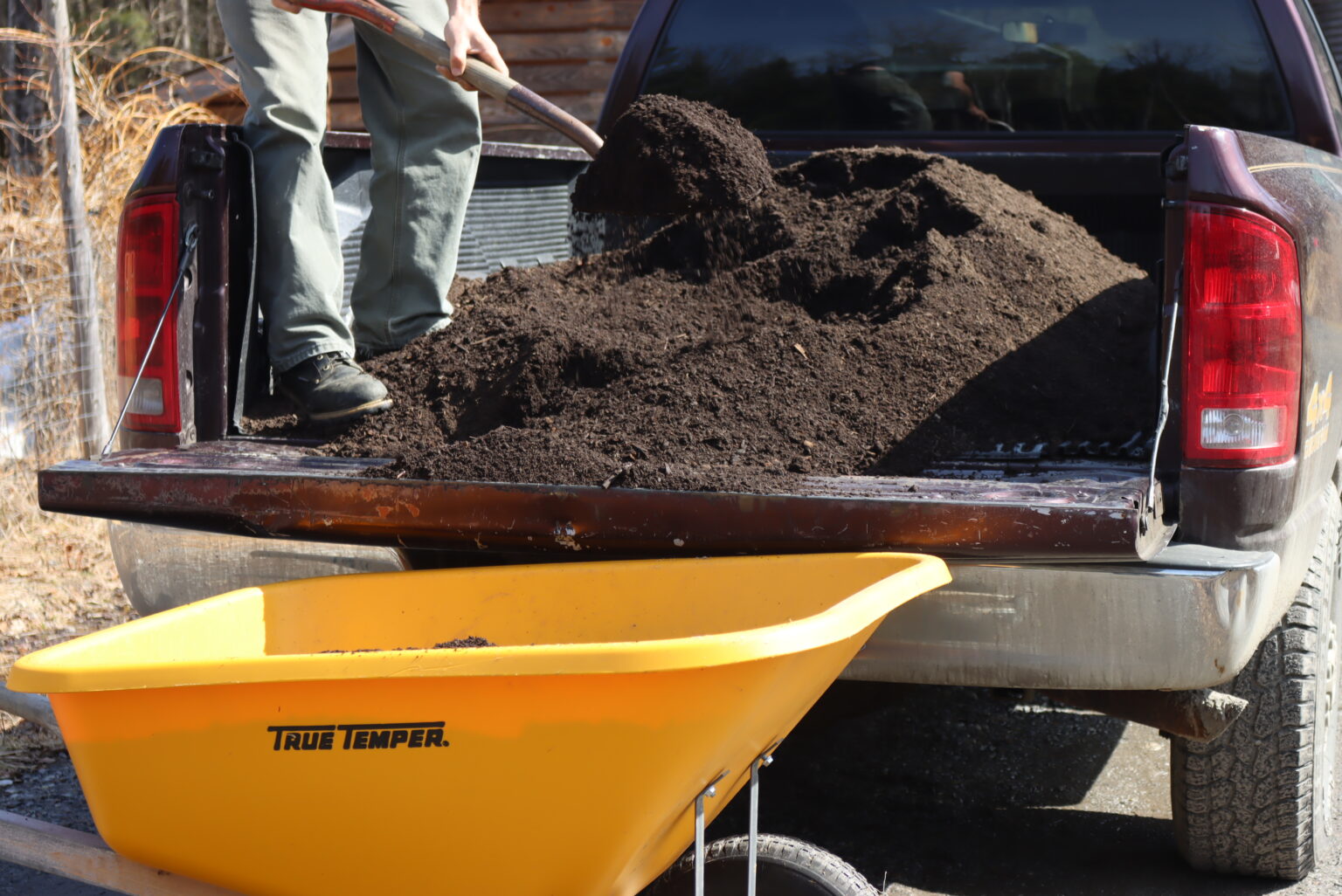 Unloading Compost