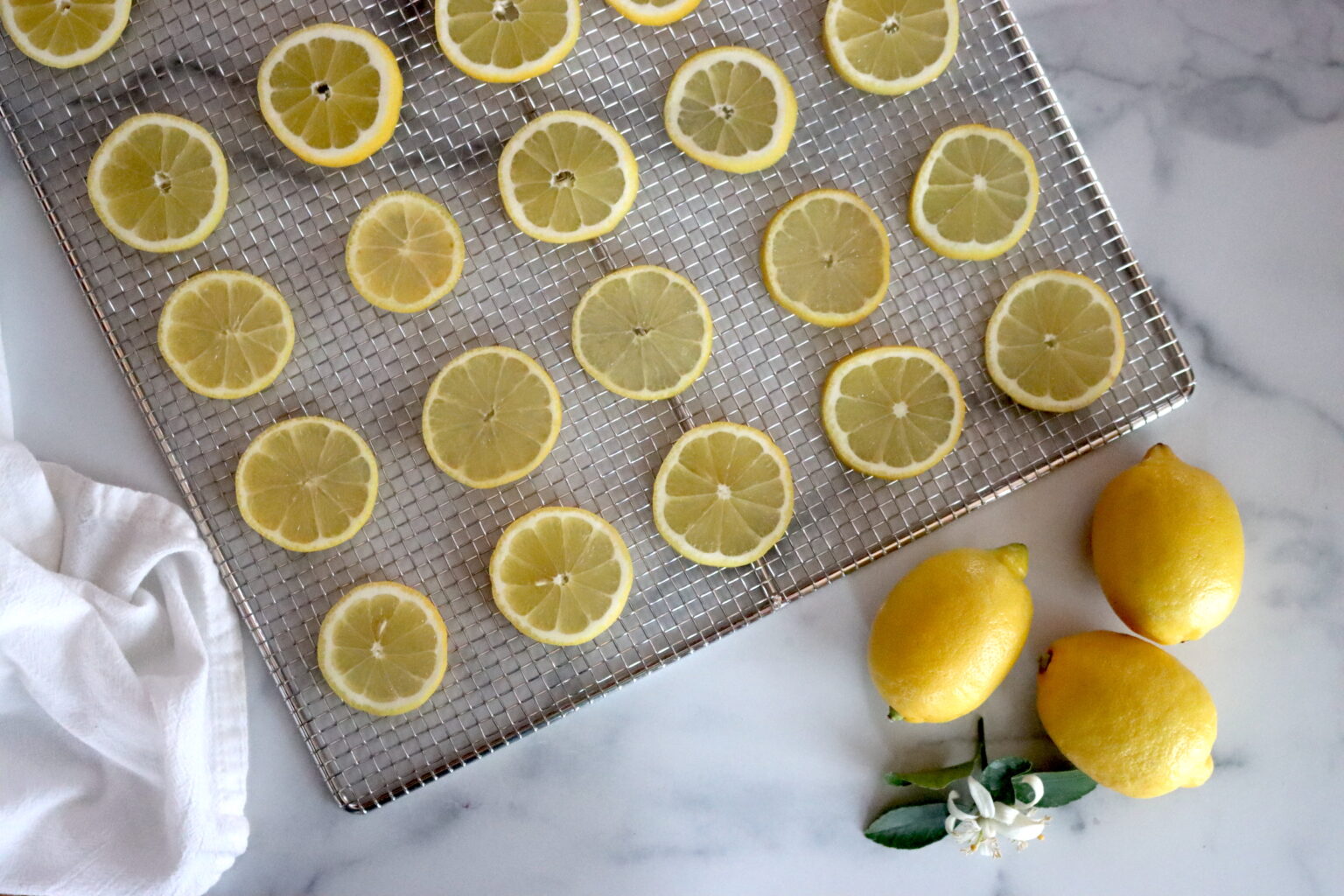 Preparing Lemons for Drying