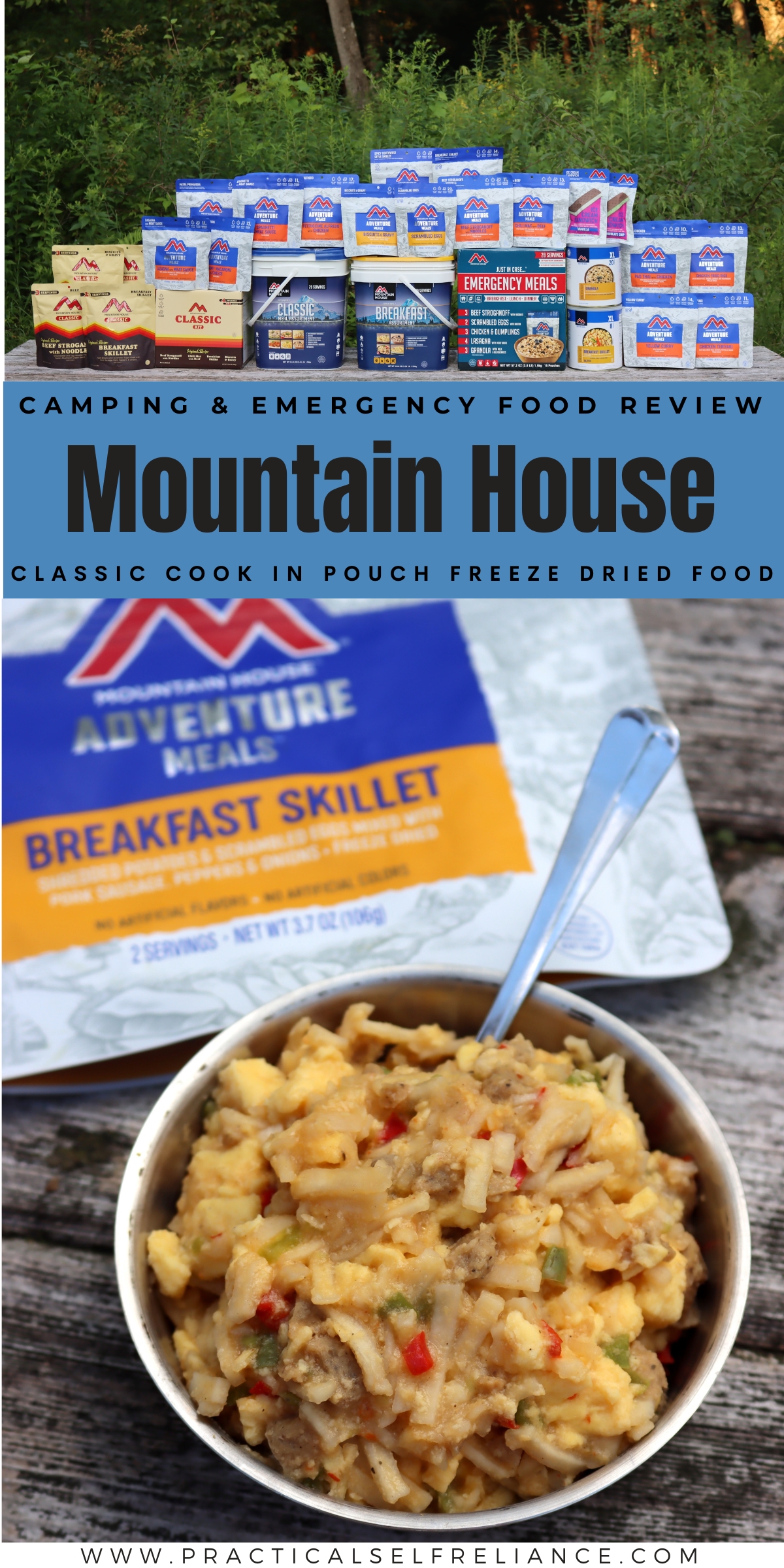 Mountain House 28-Serving Emergency Meal Box – Freeze-Dried Survival Food MREs, 30-Year Taste Guarantee