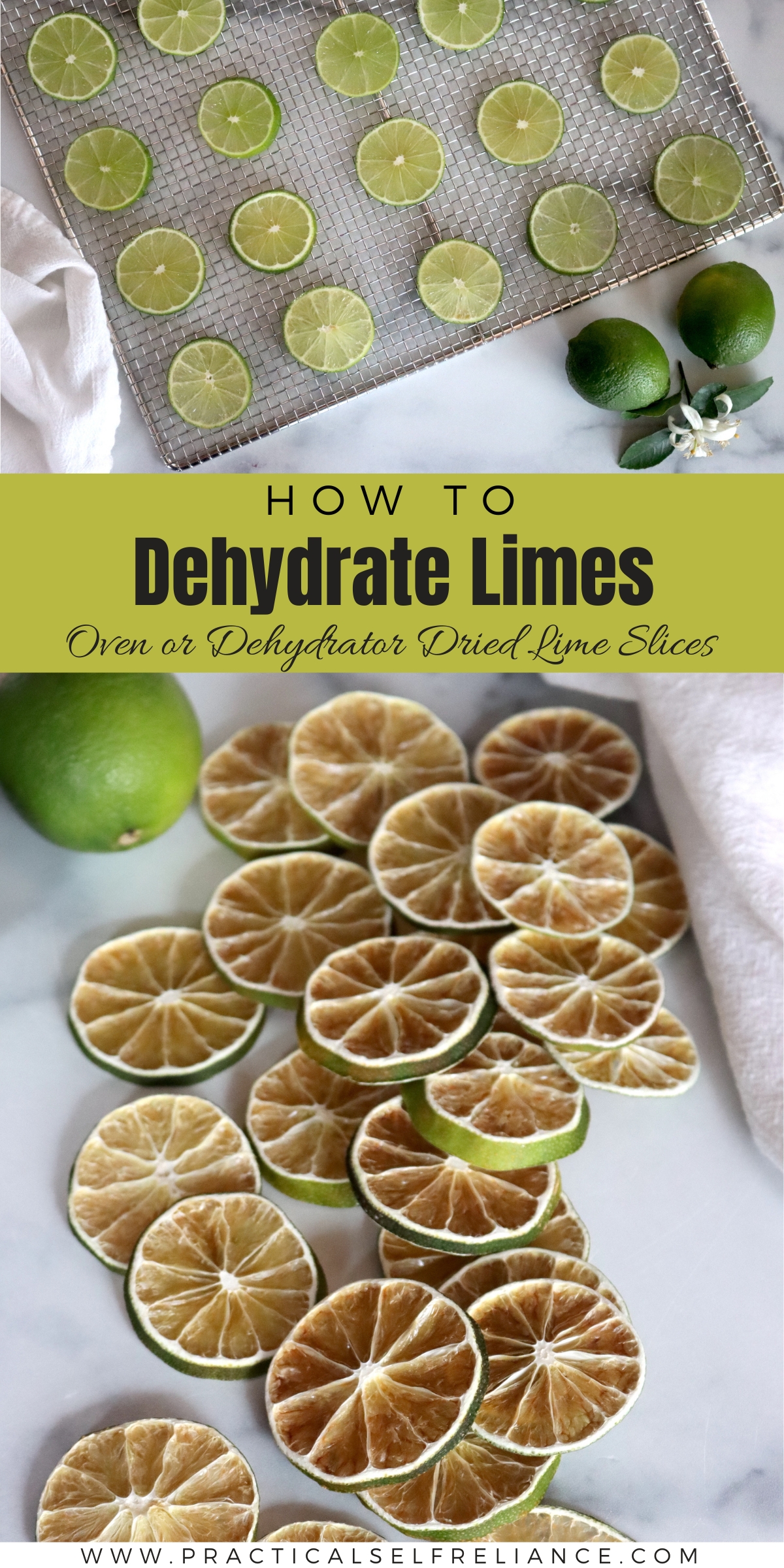 How to Dehydrate Limes