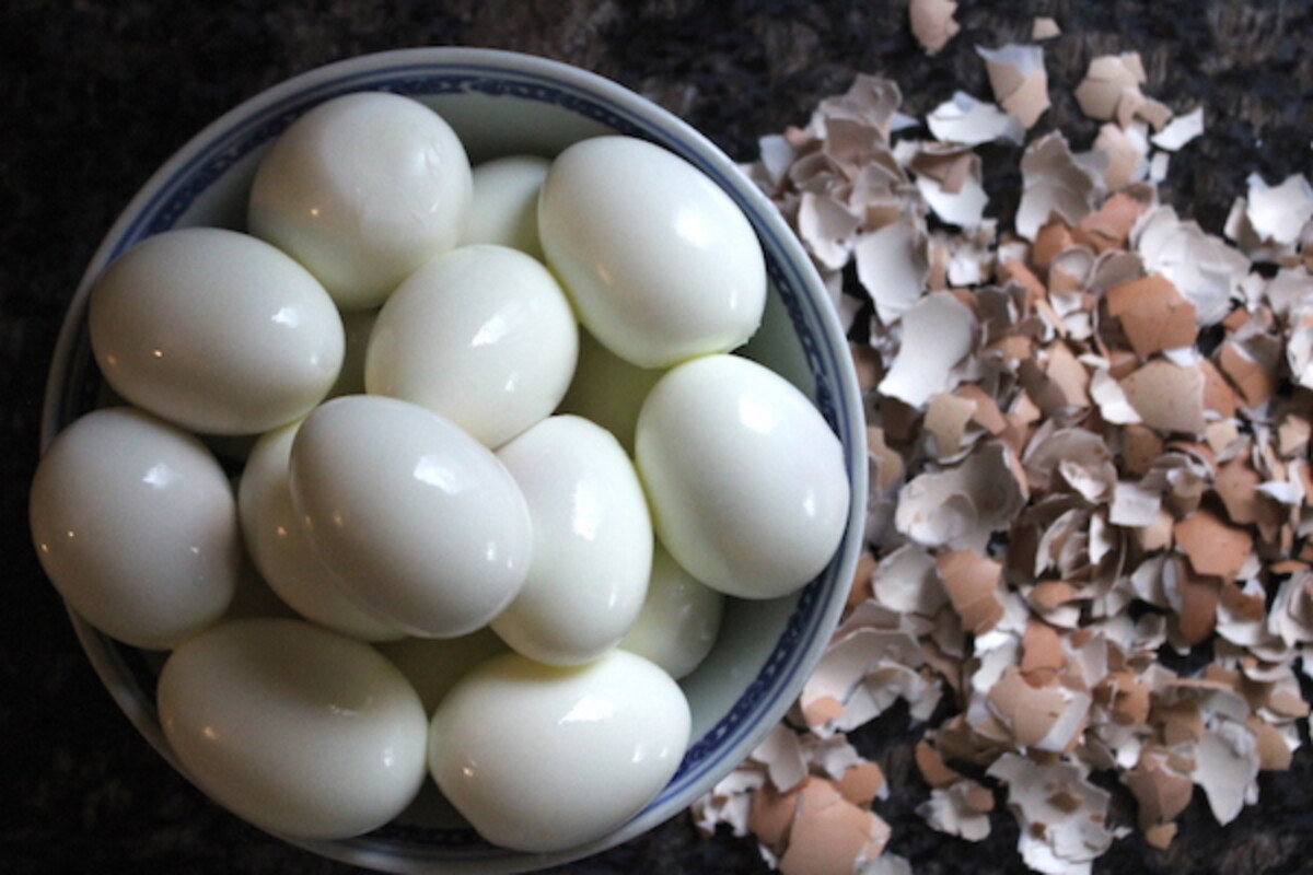 Peeling Eggs for Pickled Eggs
